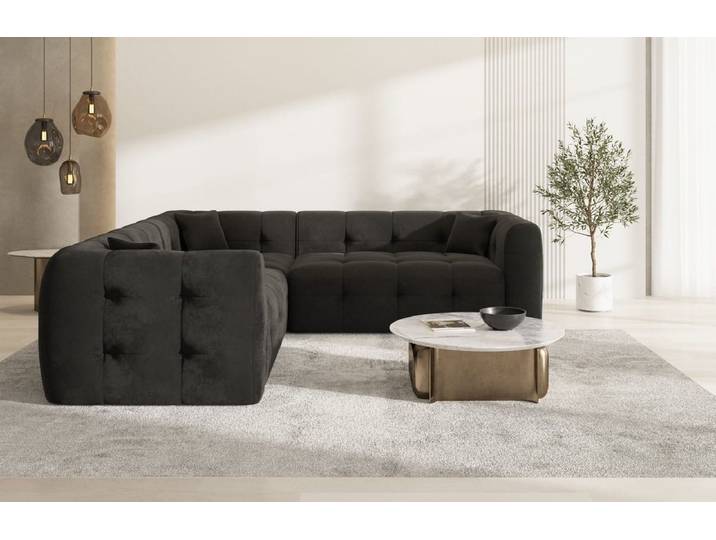 Stoff Ecksofa Sevilla L-Form