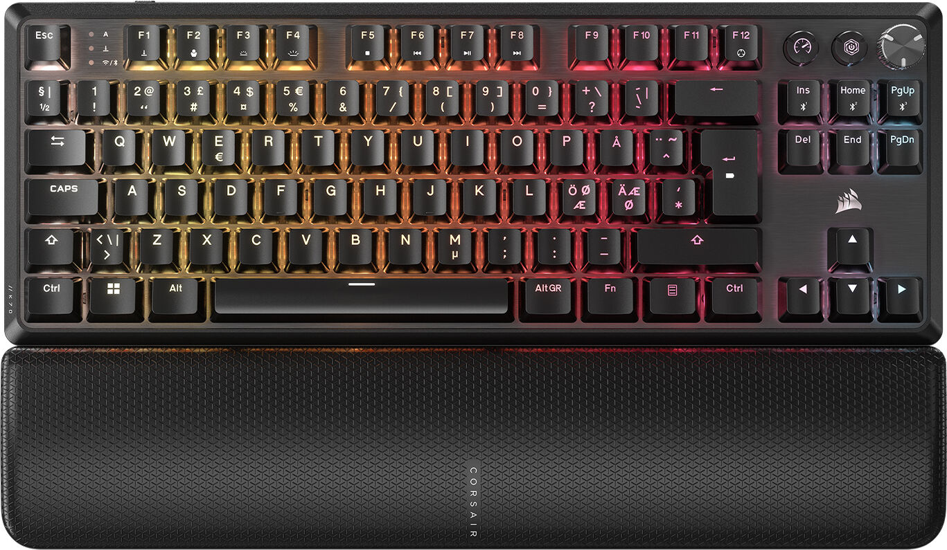 Corsair K70 Core Tkl Trådlöst Rgb Mekaniskt Gaming Tangentbord [Mlx Red V2]
