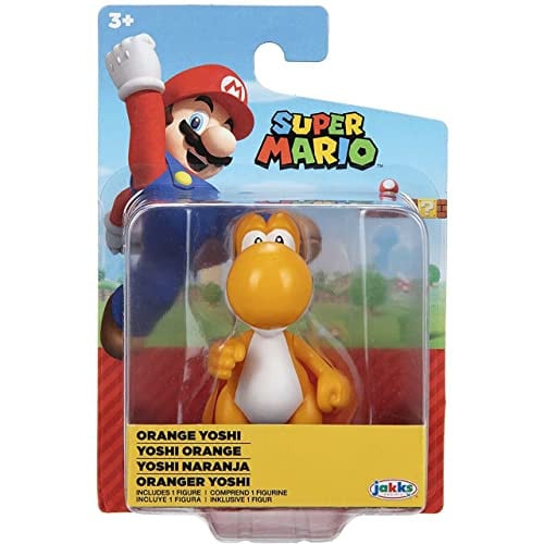 Jakks Pacific Super Mario Oranje Yoshi Figuur 6 cm