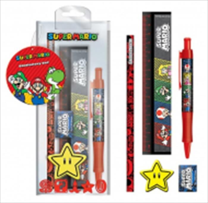 Pyramid Super Mario- Stationary Set Licenz Ufficiale-multicolore