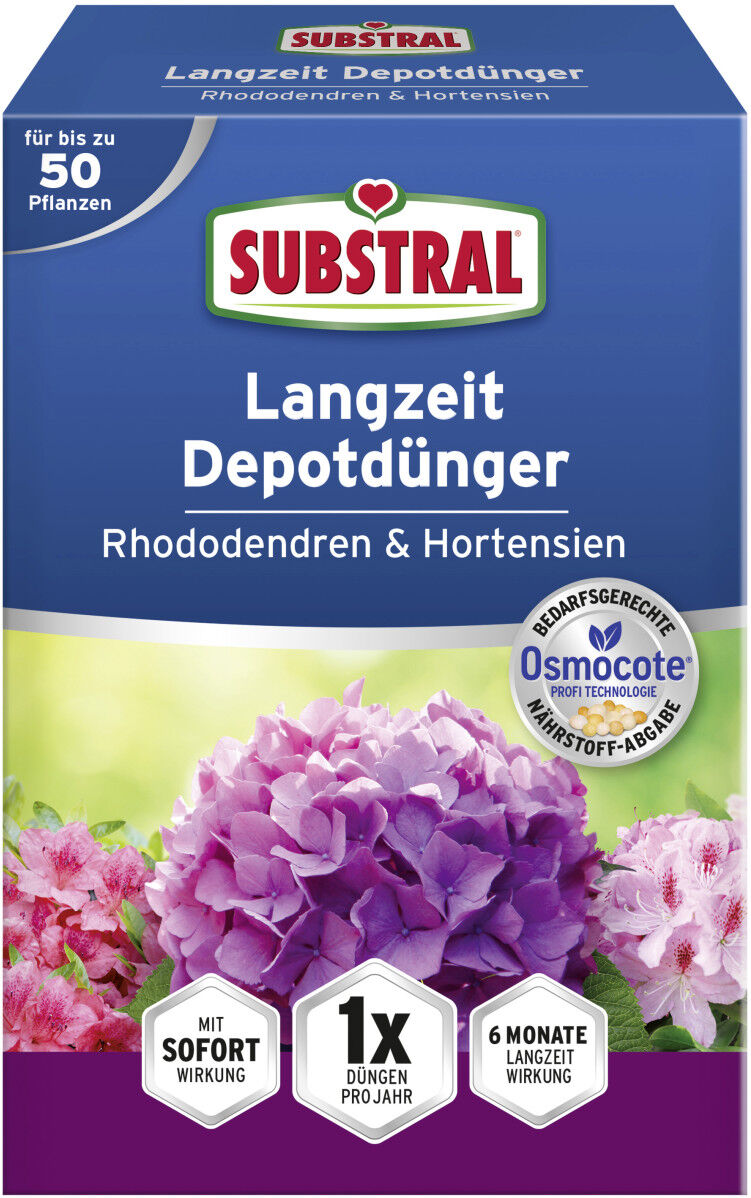 Substral Langzeit Depotdünger Rhododendren und Hortensien 750 g