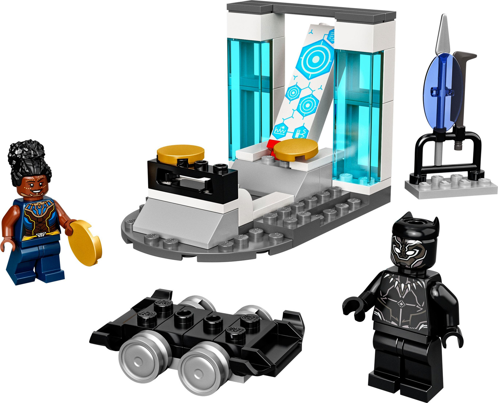LEGO 76212 Marvel Shuri's Lab bouwset met Black Panther en minifiguren
