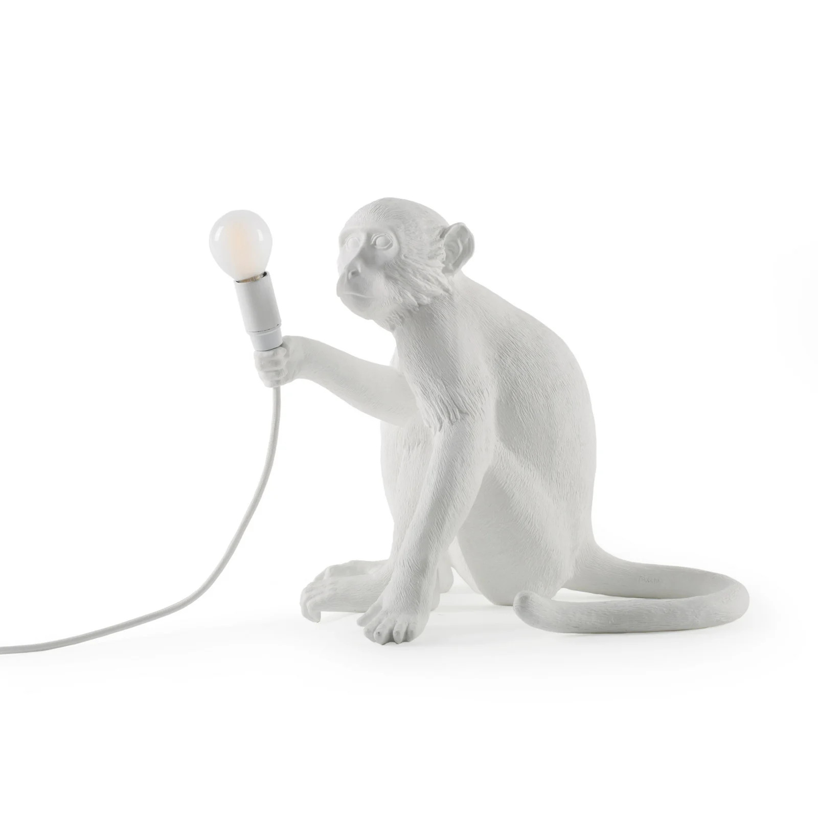 Seletti Monkey Lamp - Designer Tafellamp in Wit - Kunststof