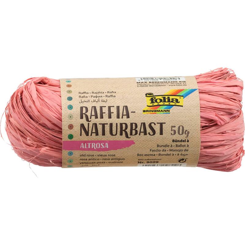 folia Raffia-Naturbast altrosa 9029