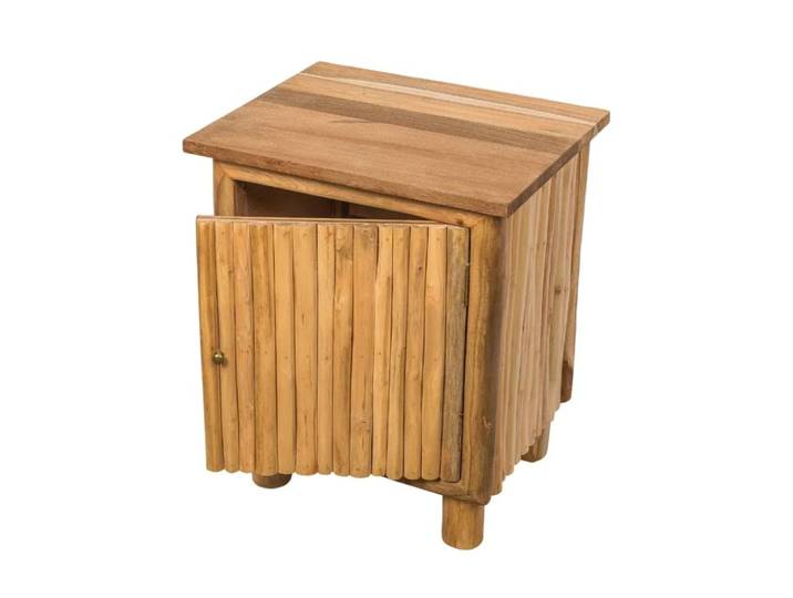 Table de chevet en branche de teck