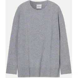 Langarmshirt aus Wolle Grau S
