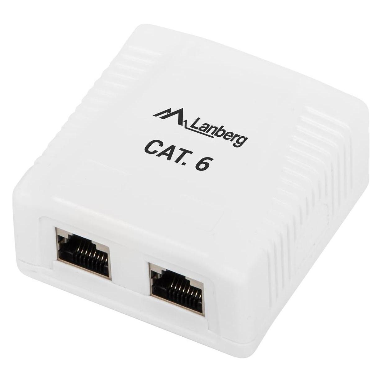 Lanberg OS6-0002-W Kabelschnittstellen-/Gender-Adapter 2 x RJ-45 Weiss (OS6-0002-W)