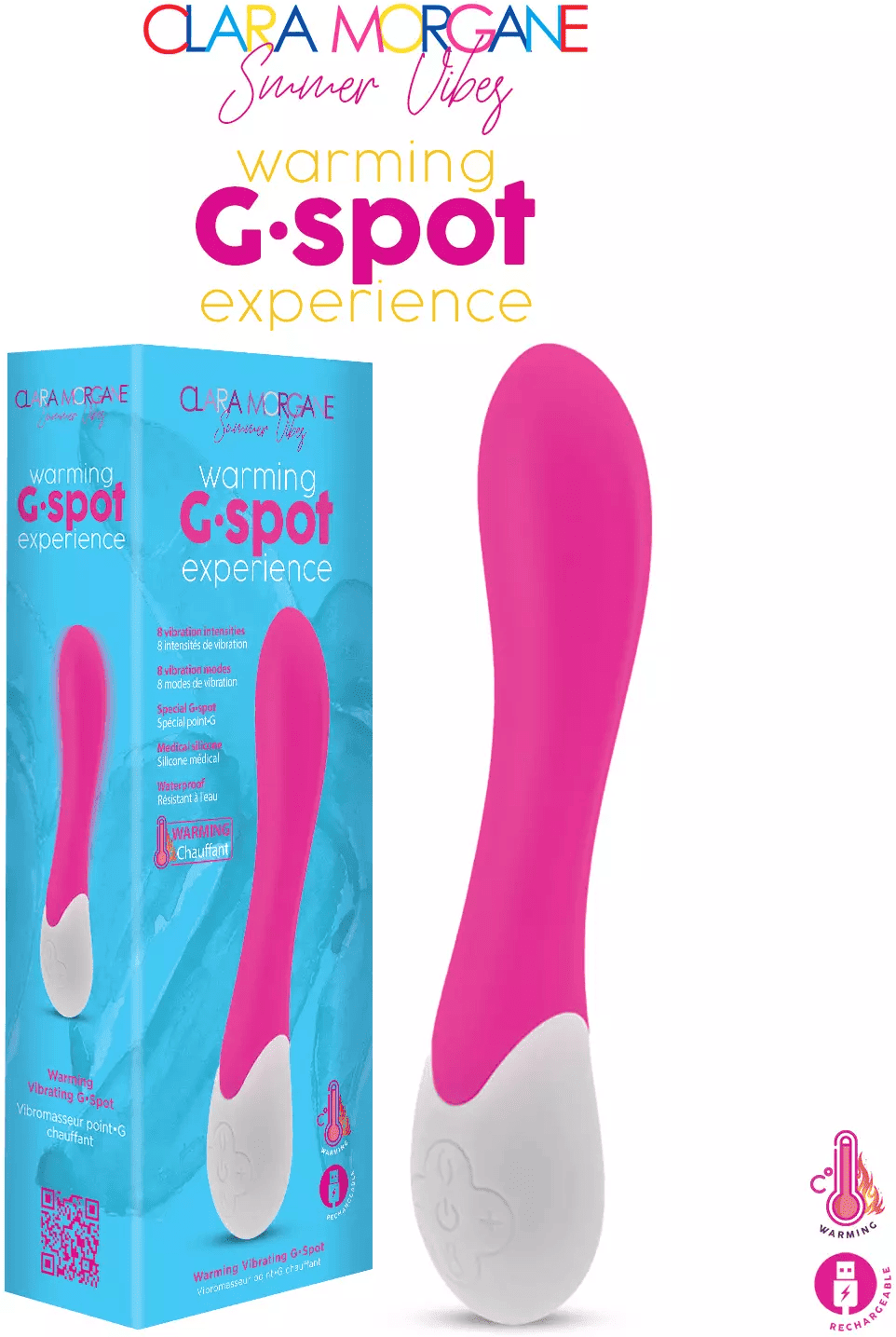 Clara Morgane Warming G-Spot Experience Pink Summer Vibes