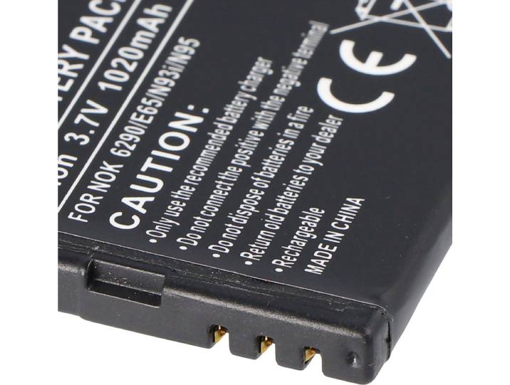 AccuCell-batterij geschikt voor Nokia N78, BL-5F, 850mAh