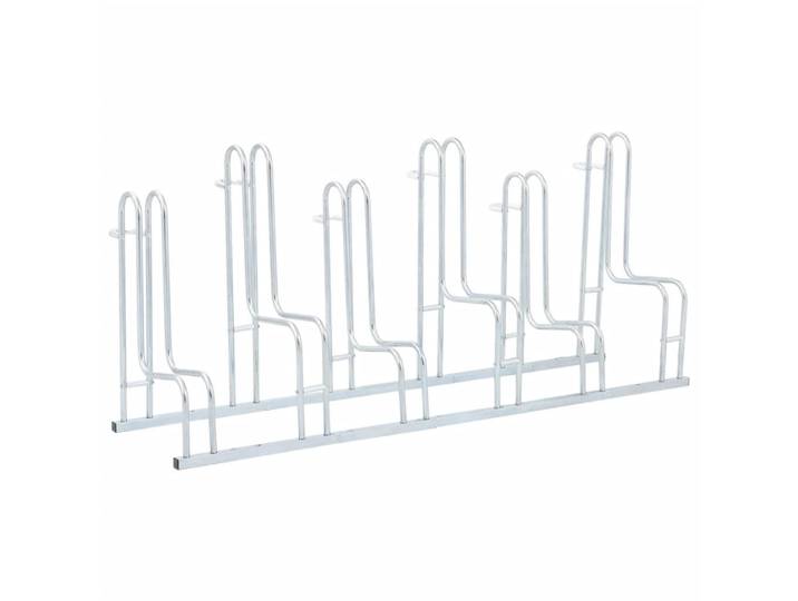 vidaXL Fahrradständer Für 6 Fahrräder Freistehend Verzinkter Stahl, Silberfarben, Metall, 41x73x164 cm, Freizeit & Co, Sport & Fitness, Fahrräder, Fahrradzubehör