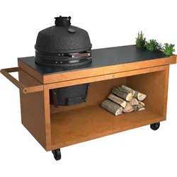 OFYR Kamado Table Corten 150 PRO+ Corten Ceramic Dark