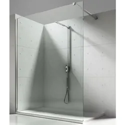 Aloni Walk In Dusche Begehbare Duschwand Glas Duschabtrennung Duschtrennwand Glastrennwand Glaswand mit NANO-Beschichtung (BxH) 500 x 2000 mm