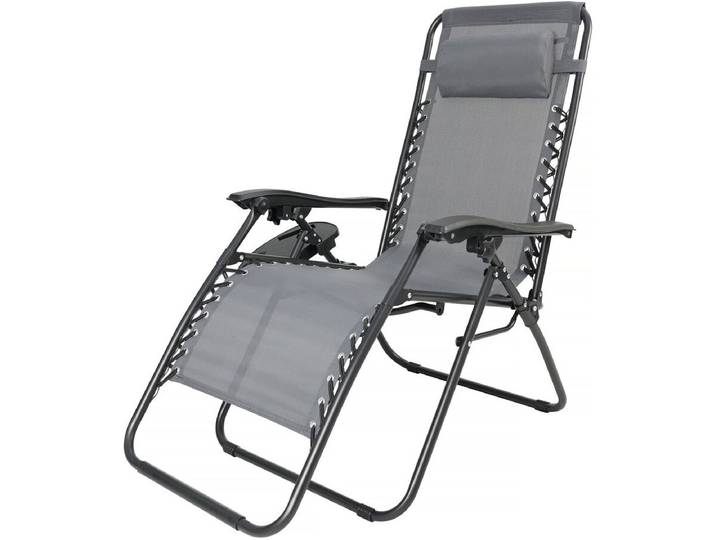 Fauteuil de jardin relax zéro gravité Sintra - Noir