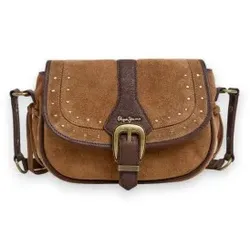 Pepe Jeans für Damen. PL0300131 Leonor Angie Tasche braun (OSFA), Beige, Lässig, Wildleder