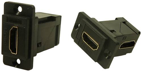 Cliff CP30753 HDMI-Adapter Buchse, Einbau Schwarz 1St.