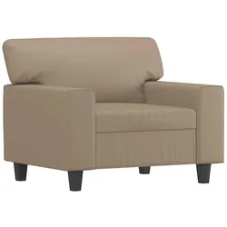 vidaXL Sessel Cappuccino-Braun 60 cm Kunstleder
