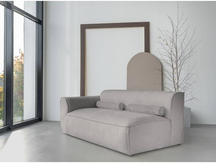 MIUFORM Flex Felix - Elément d'assise 2 places pour canapés modulaires Accoudoir GAUCHE - 172x96cm - Gris - Canapé modulable