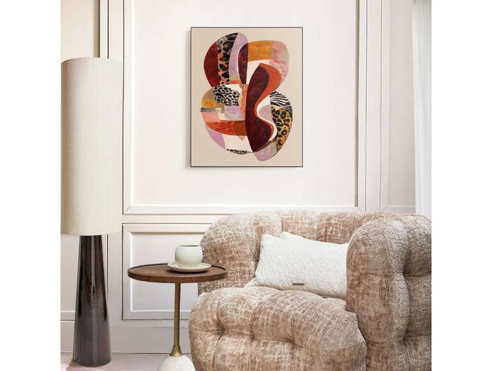 Wandbild REINDERS Lebender Kontrast , farbe bild(er): braun, Bilder, B/H/T: 50cm x 40cm x 3cm, 1 Stk., MDF, Wandbild, Wohnzimmer - Braun - MDF - Abstrakt - 50x40 cm, B:50cm H:40cm T:3cm