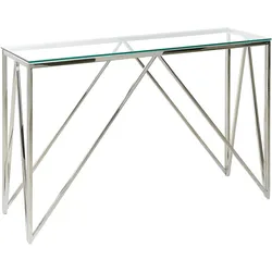KONSOLENTISCH Glas transparent/silber Weso