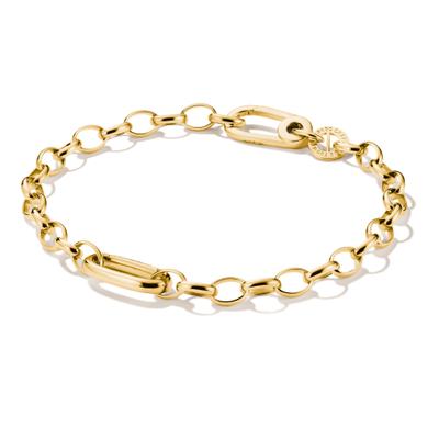 Charm-Armband THOMAS SABO "Charm Armband Goldfarben" Gr. 17, gelbgoldfarben, Armbänder, Damen, 17, Edelstahl, Charm-Armband