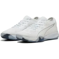 PUMA Eliminate Nitro Squad 4 Handballschuhe 02 - PUMA white/PUMA silver 44