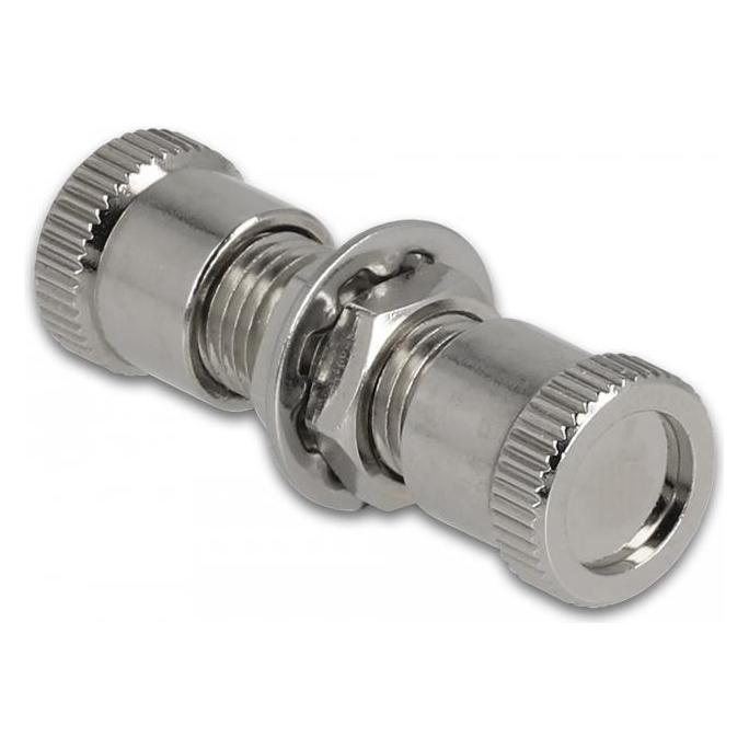 Delock LWL Kupplung SMA Simplex Buchse zu SMA Simplex Buchse Metall (86836)