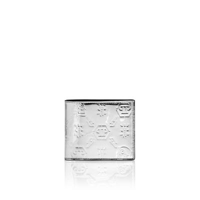 Mini Bag PHILIPP PLEIN "Monogram", Herren, silber (70, silber), Taschen