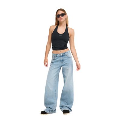 Jeansjeggings ROXY "Sun And Done", Damen, Gr. 36, Normalgrößen, blau (sunbleached vintage), Obermaterial: 100% Baumwolle., Jeans
