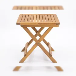 Akazienholz Gartenklapptisch Beistelltisch 38 cm FSC