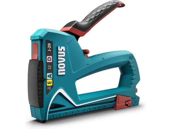 Novus J-29 - Handtacker - Slagkrachtregulering - Ergonomische softgrip