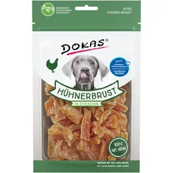 DOKAS Hühnerbrust in Stückchen Hundesnack 70 Gramm