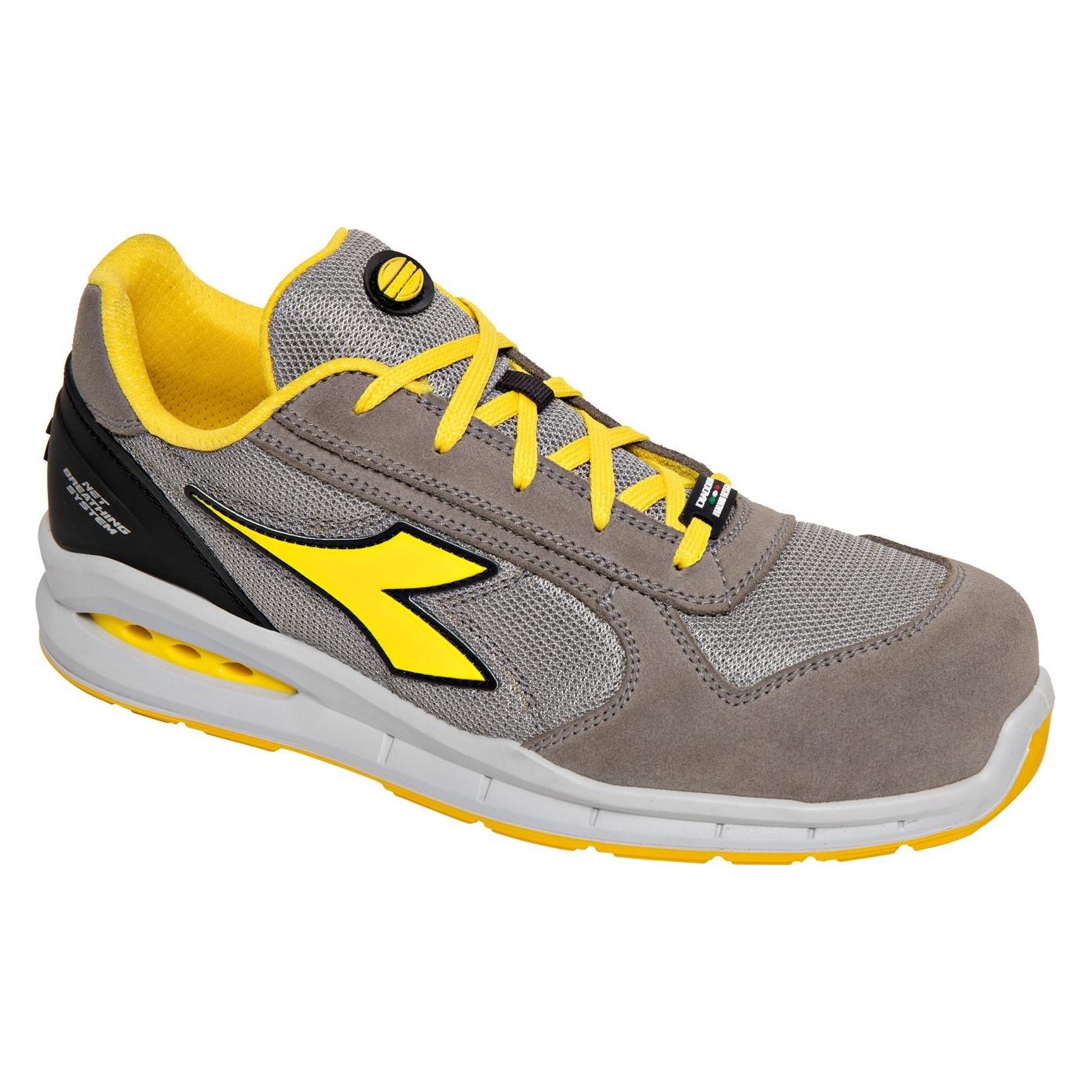 Diadora Werkschoen Run NET AB LOW S1PS 181146 | Wind Gray/Aluminum C8701 | Maat 39 - 8053607621484 (39) (65565153)