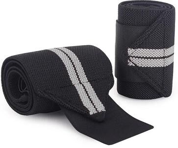 Uplifted Finds Elastic Sports Wrist Bandage And Pressure Strap gray