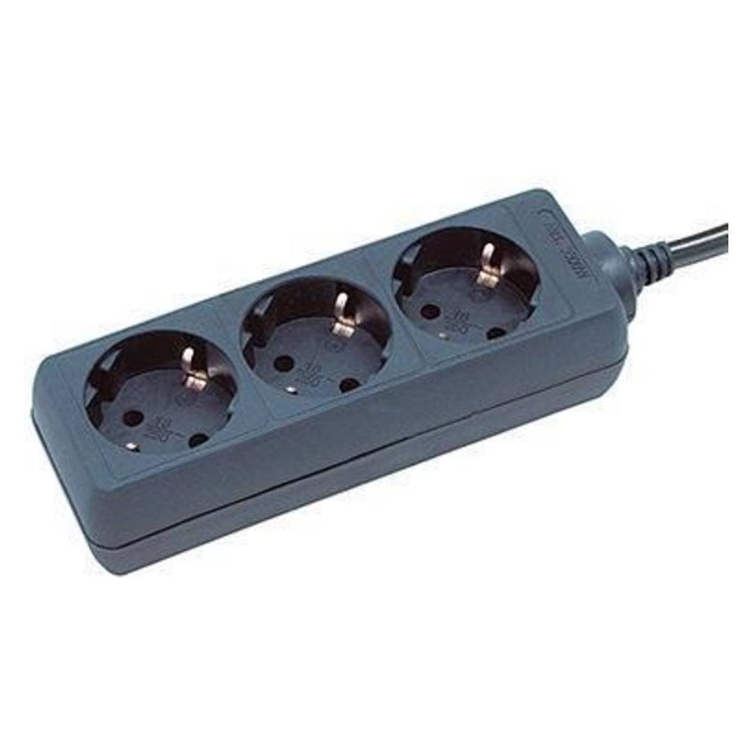 Monacor Tisch-Steckdosenleiste (3x, 1.50 m) (MC-32/SW)