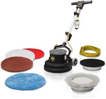 "Prolux PLC15 15"" Loaded Heavy Duty Single Pad Commercial Polisher Floor Buffer Machine Scrubber Loaded - 29 x 84"
