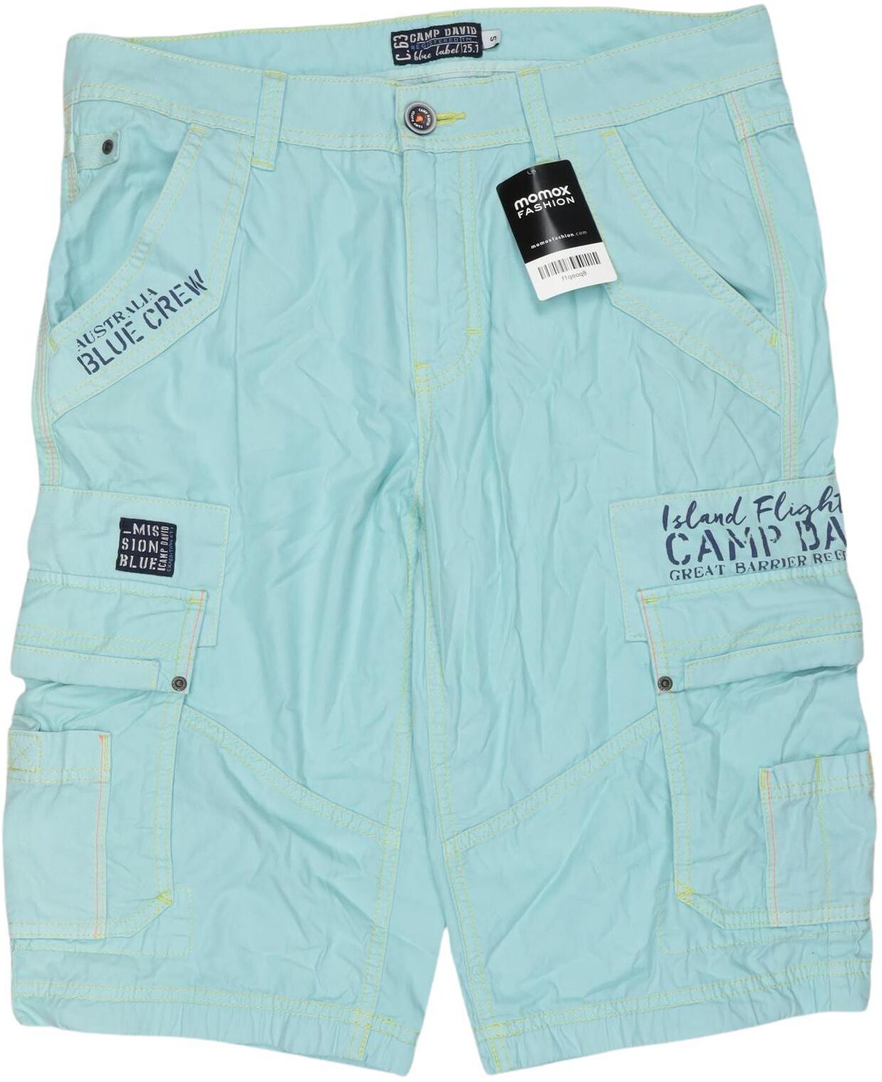 Camp David Herren Shorts, Neon, Gr. S, Baumwolle - Second Hand