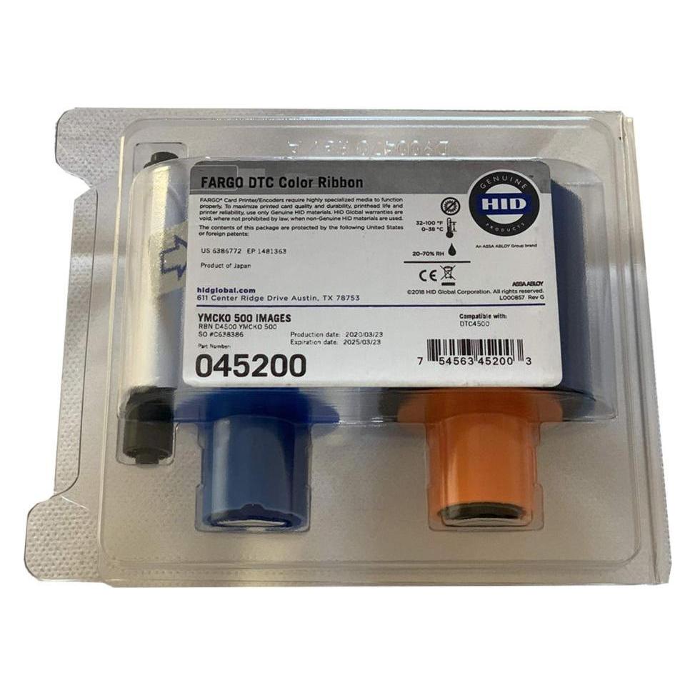 HID DTC-Farbband (Schwarz, Transparent) (045200)