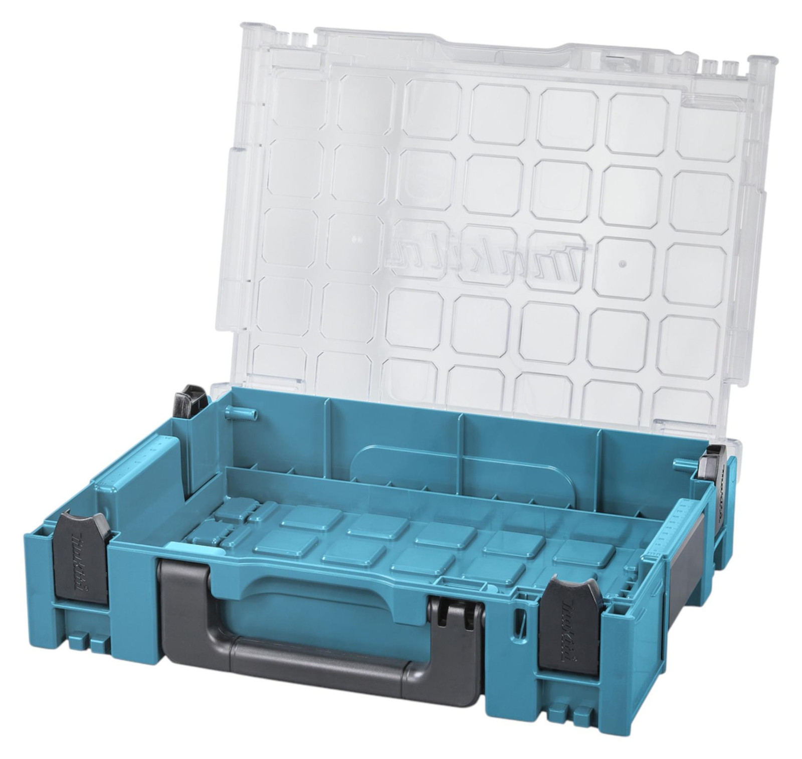 Makita MAKPAC-organizer 191X84-4 blauw/transparant zonder inzetbakken