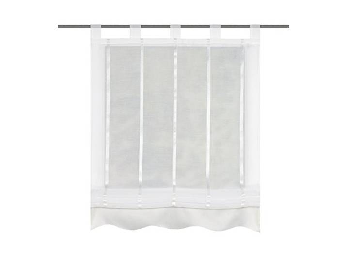 Home fashion Schlaufenrollo Längsstreifen, Polyester, Natur, 140 x 80 cm, 1 Einheiten