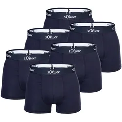 s.Oliver Herren Boxershorts, 6er Pack - Boxerbrief, Baumwoll-Stretch Marine / XXL