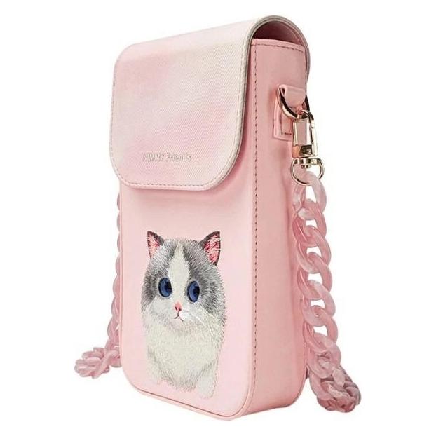 iLike Nimmy phone bag pink Big Eyed Pet 2.0 Cat (N-XDY-SJB-07)