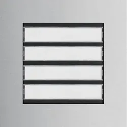 Elcom REN104Y Ruftaster Modul 4/1 mit LED-Namensschild EB 2Draht MODESTA