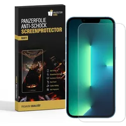 4x Panzerfolie für iPhone 13 Mini ANTI-SHOCK Displayschutz Schutzfolie MATT ANTI-REFLEX ENTSPIEGELT