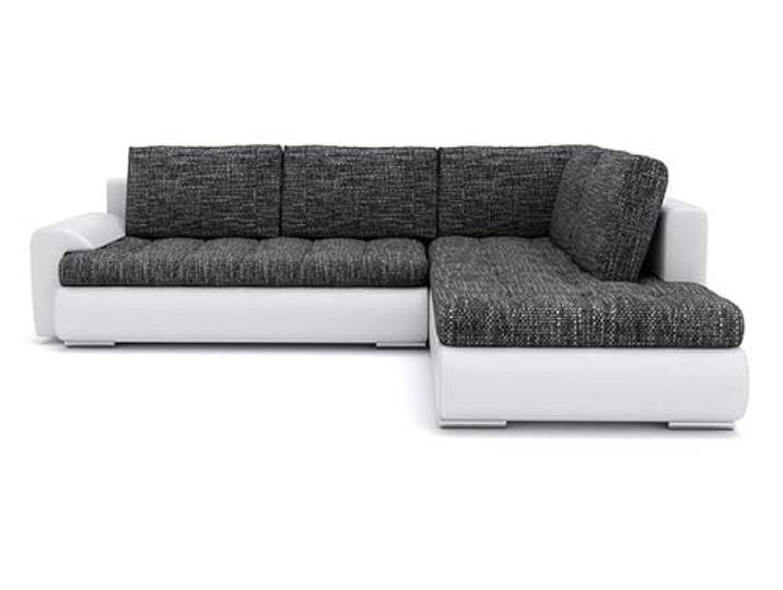 Ecksofa Tokio V mit Schlaffunktion! Best ECKSOFA! Eckcouch mit Bettkasten! Best! (LAWA 17 + Soft 17 RECHTS), 200x75x230