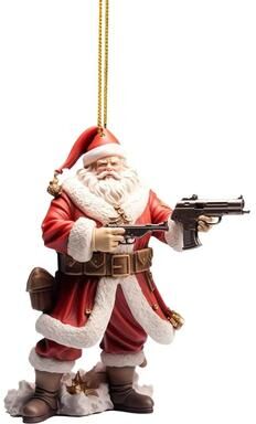 Multicon Wholesale Hub Acrylic Santa Pendant Christmas Ornament For Home Office Decor a