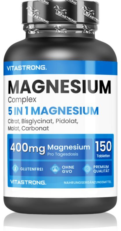 VITASTRONG Magnesium Complex pastilles pour un complément efficace de magnésium 150 p.