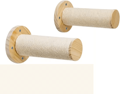Inspire Curations SkyPaws Wall Mounted Cat Climbing & Hammock Set 2pcs Scratching Post