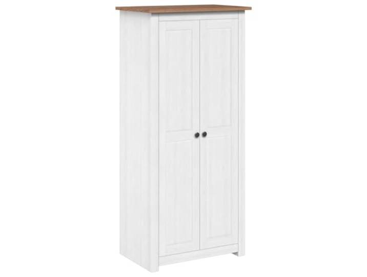 vidaXL Kleiderschrank Weiß 80×50×171,5 cm Kiefer Massiv Panama Serie