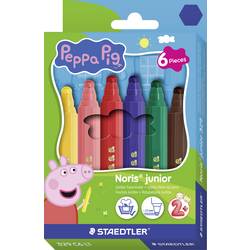 Staedtler Fasermaler STAEDTLER Fasermaler NJ Peppa 6ST 329 C6 L1 6-farbig 6 St.