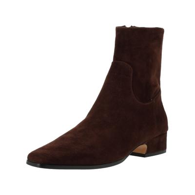 Stiefelette STEVE MADDEN "STEVE MADDEN Stiefelette Veloursleder", Damen, Gr. 37, Textil, chocolate, Veloursleder, Schuhe Stiefelette